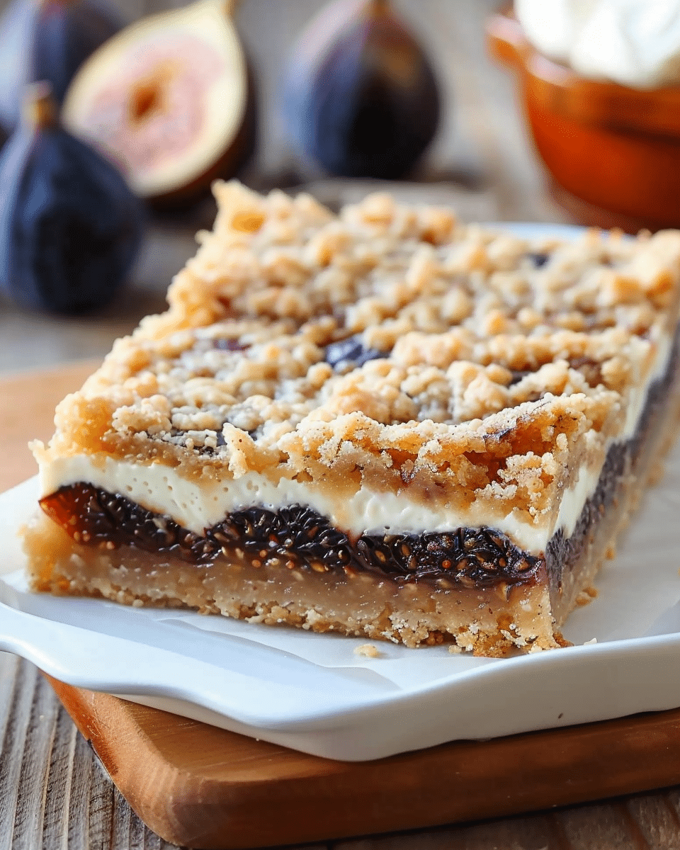 Decadent Fig and Cream Cheese Bars