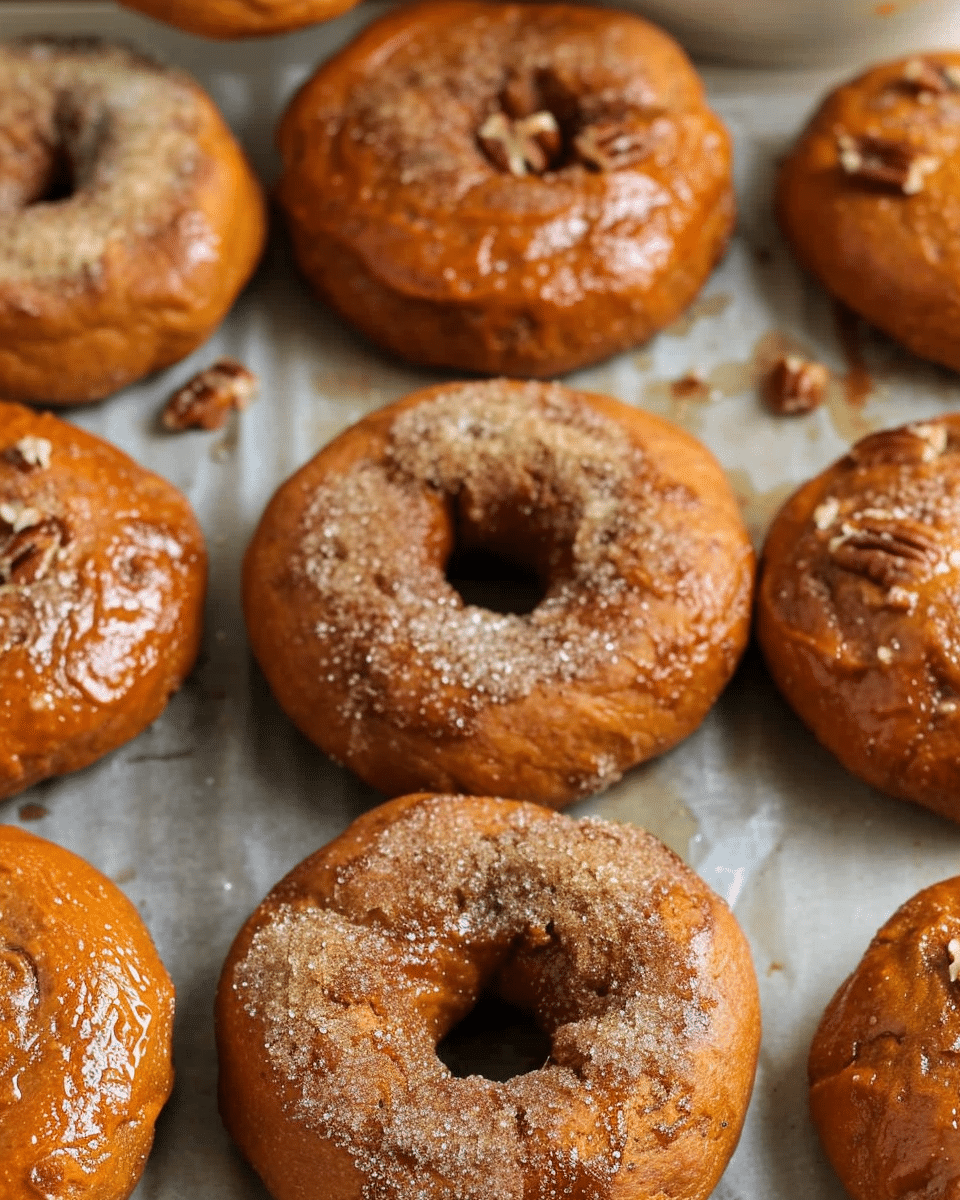 Homemade Pumpkin Bagels