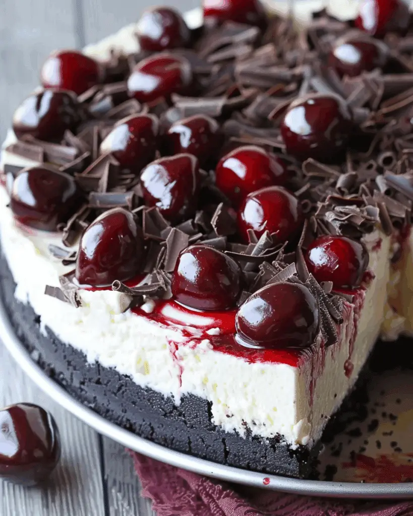 Heavenly Black Forest Cheesecake Bliss
