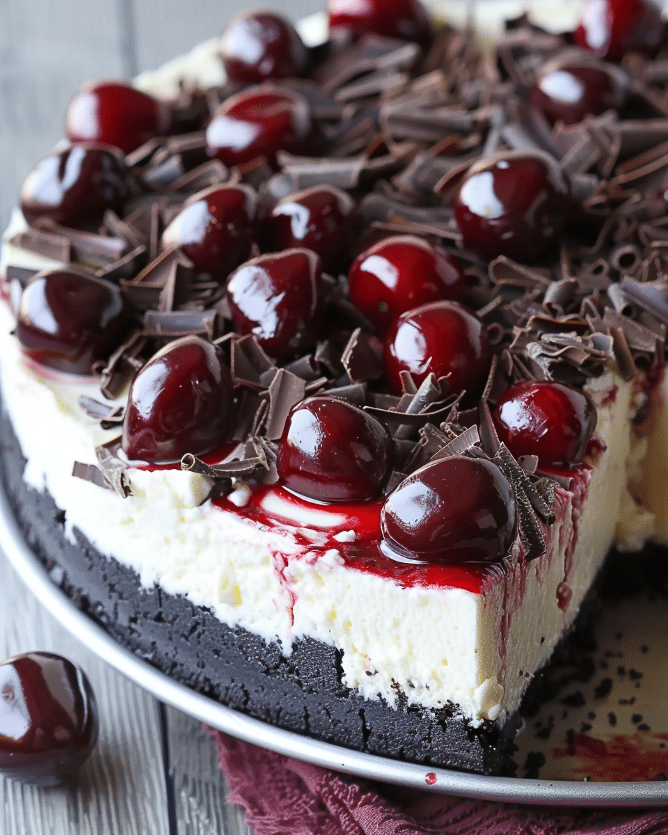 Heavenly Black Forest Cheesecake Bliss