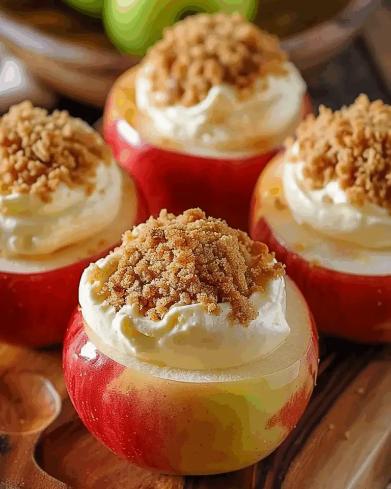 Cheesecake Stuffed Baked Apples