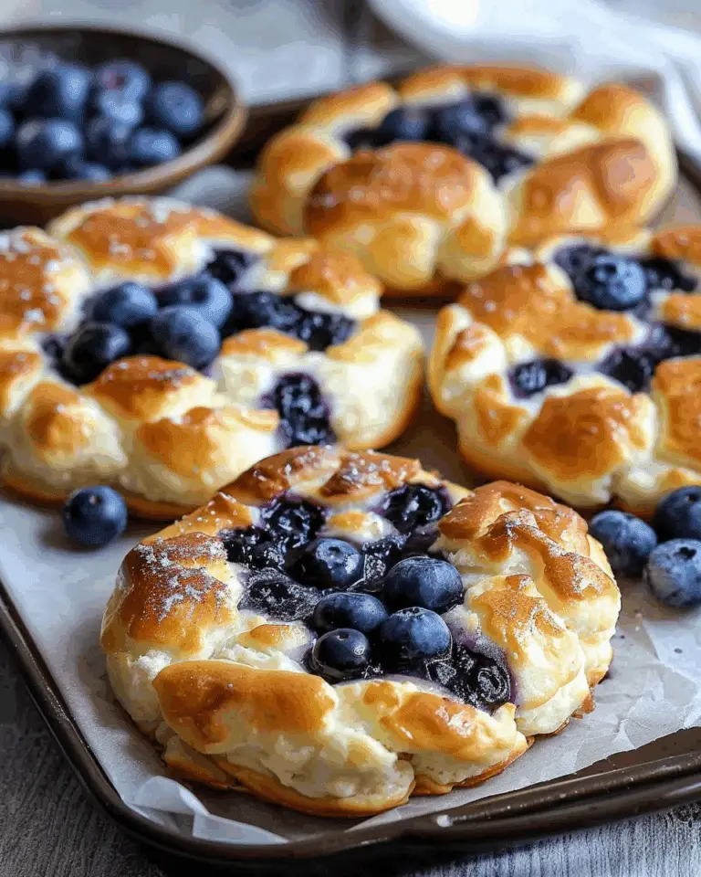 Fluffy Cottage Cheese Blueberry Cloud Bread
