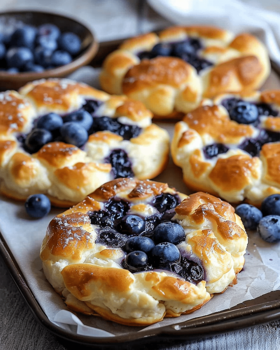 Fluffy Cottage Cheese Blueberry Cloud Bread
