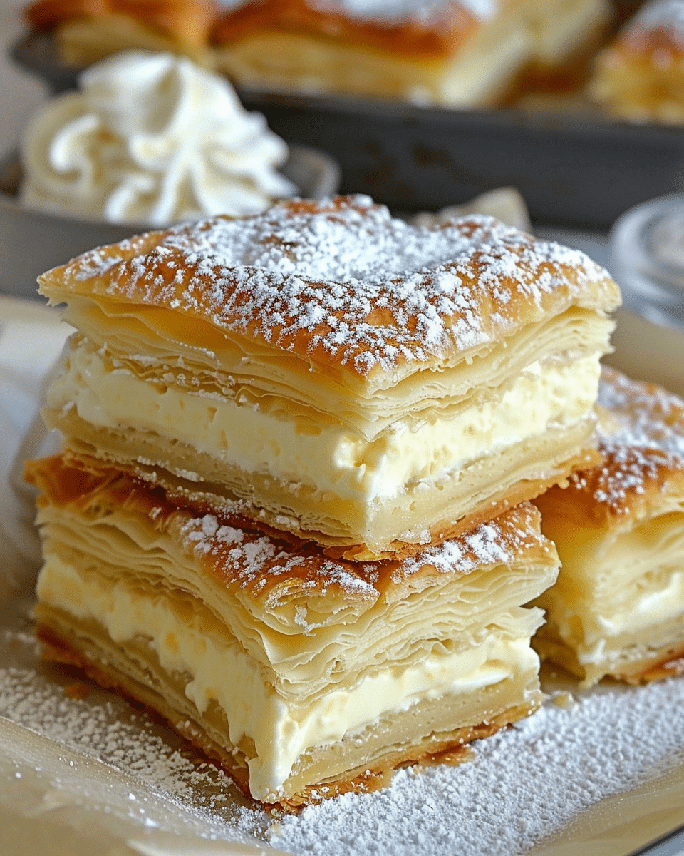 Vanilla Custard Cream Squares