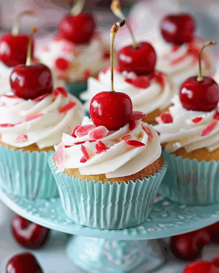 Cherry Almond Cupcakes