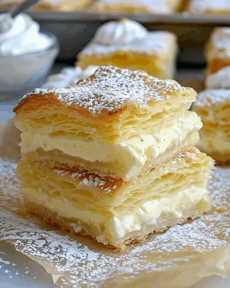 Vanilla Custard Cream Squares
