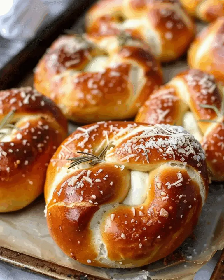 Delicious Mozzarella Stuffed Soft Pretzels Recipe