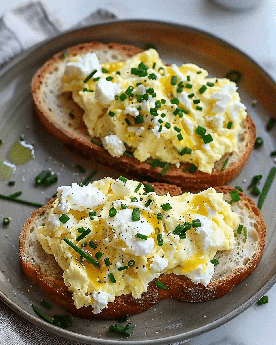 Easy 6‑Ingredient Egg and Ricotta Toast