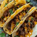 Garlic Butter Honey BBQ Beef Tacos