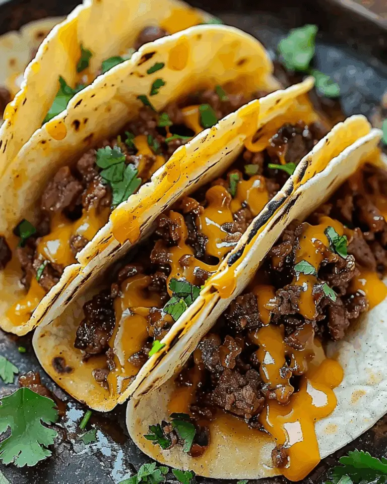 Garlic Butter Honey BBQ Beef Tacos