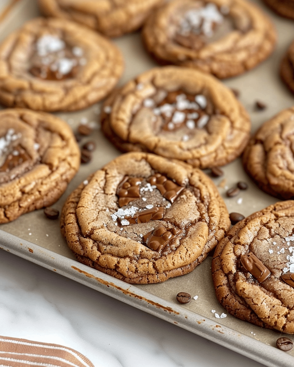Brown Butter Coffee Toffee Cookies