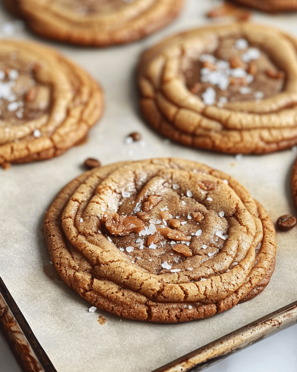 Brown Butter Coffee Toffee Cookies