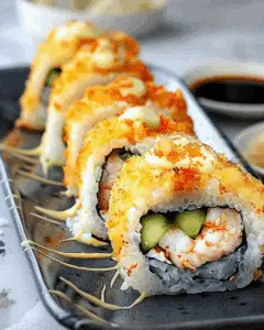 Godzilla Roll (Fried Shrimp Tempura Roll) | Yum N Tasty