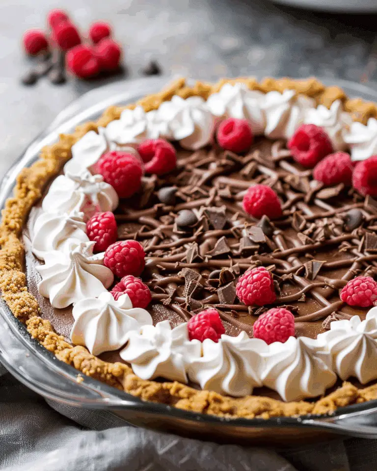 Homemade Chocolate Pudding Pie