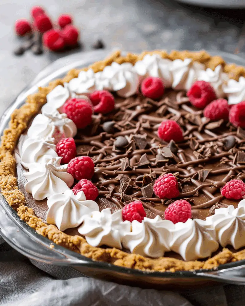 Homemade Chocolate Pudding Pie