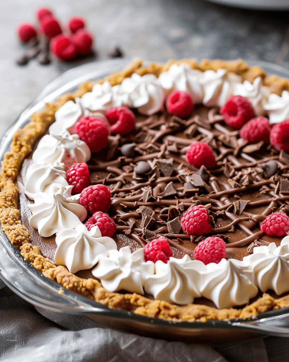 Homemade Chocolate Pudding Pie