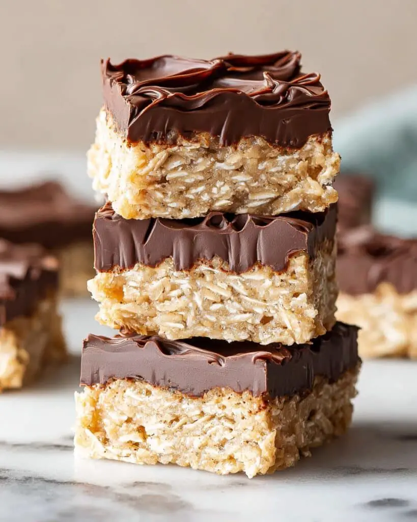 No-Bake Oatmeal Bars with Peanut Butter Recipe