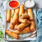 Crispy Chicken Egg Rolls with Savory Ground Chicken and Vegetables Recipe
