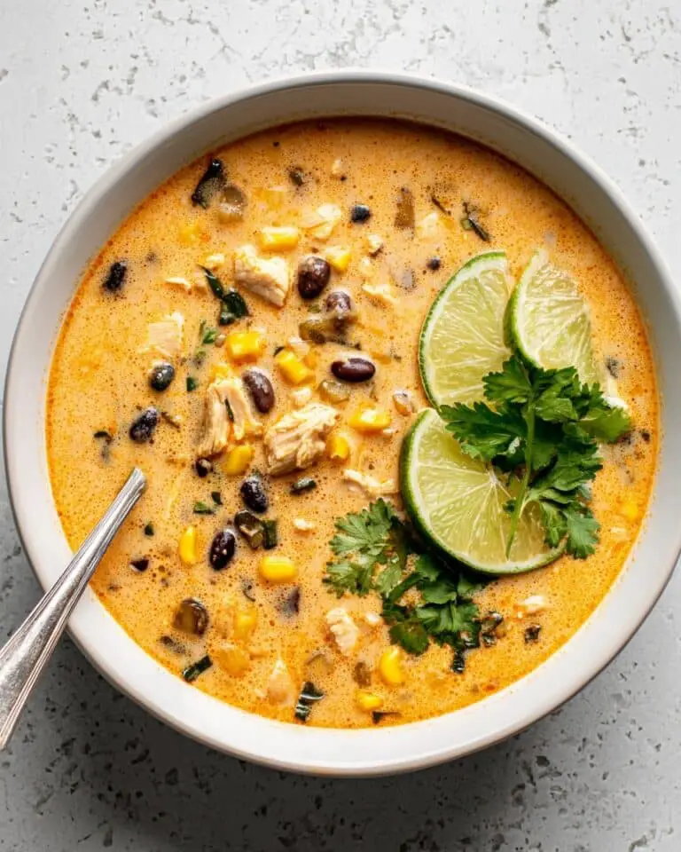 Easy Chicken, Poblano, and Black Bean Soup Recipe