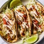 Grilled Fish Tacos with Chipotle-Lime Sauce and Fresh Pico de Gallo Recipe