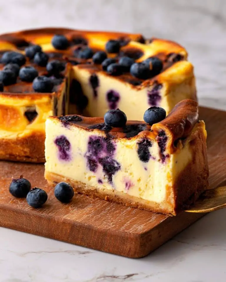 Flourless Protein Cake with Blueberries Recipe