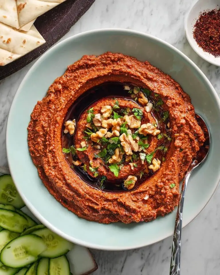 Muhammara: Syrian Roasted Red Pepper and Walnut Dip Recipe