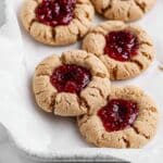 Vegan Peanut Butter and Jelly Thumbprint Cookies Recipe