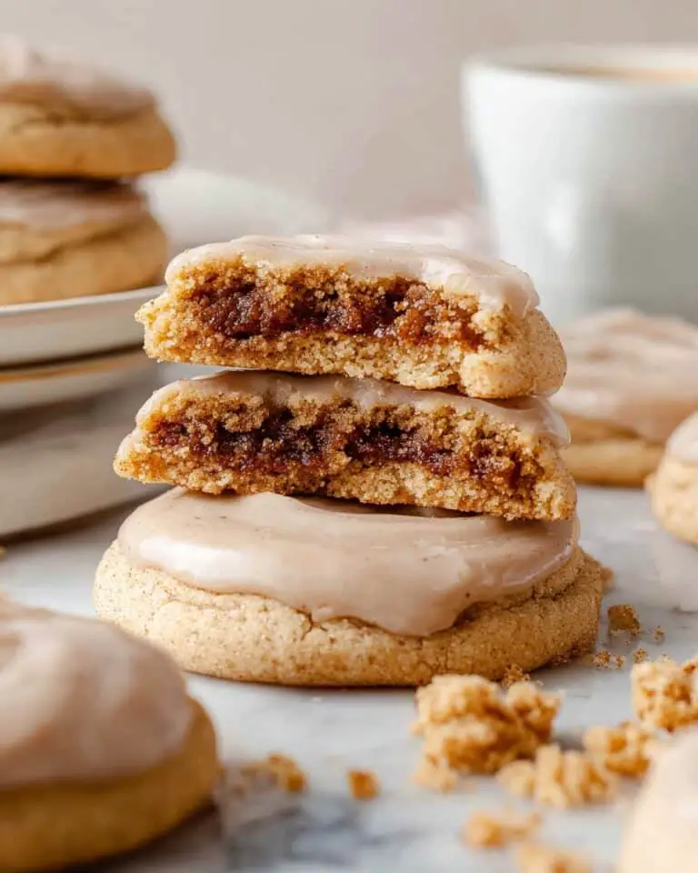 Brown Sugar Pop Tart Cookies with Cinnamon Glaze Recipe