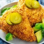 Dill Pickle Chicken with Crispy Panko Breadcrumbs Recipe