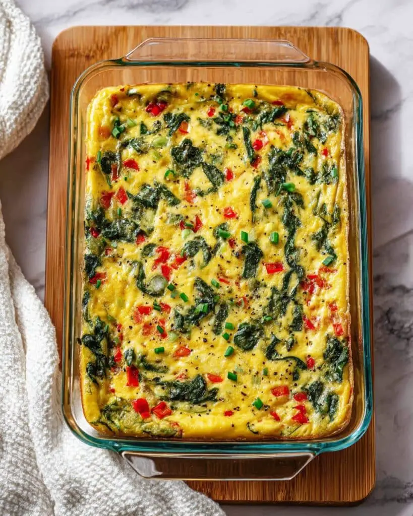 Cottage Cheese Egg Bake with Veggies Recipe