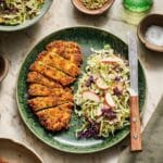 Crispy Chicken Cutlets with Apple Slaw Recipe