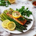 Blackstone Griddle Salmon Filet with Lemon and Herb Marinade Recipe