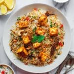 Paneer Biryani: Aromatic Vegetarian Basmati Rice with Marinated Cubed Paneer Recipe