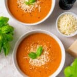 High Protein Tomato Soup with Cottage Cheese Recipe