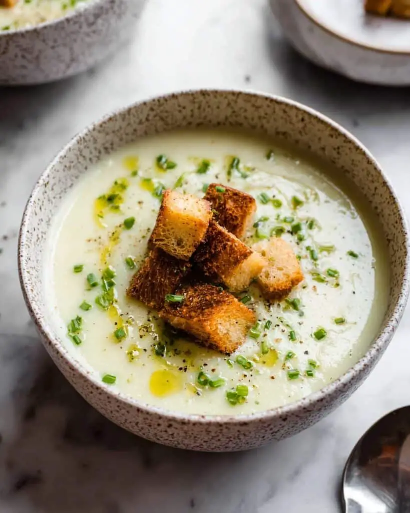 Roasted Garlic Potato Soup Recipe