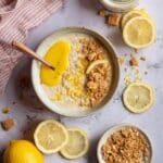 Lemon Cheesecake Overnight Oats Recipe