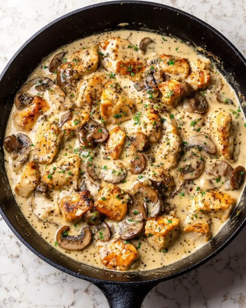 Creamy Chicken Stroganoff with Mushrooms Recipe