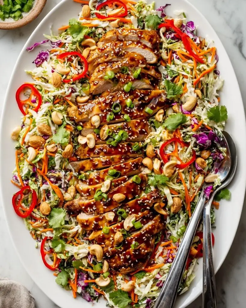 Sesame Chicken Cabbage Crunch Salad Recipe