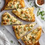 The Viral Chicken Alfredo Garlic Bread Recipe