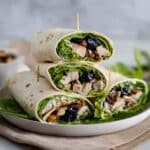 Balsamic Chicken Wrap with Blueberries and Goat Cheese (Gluten-Free) Recipe