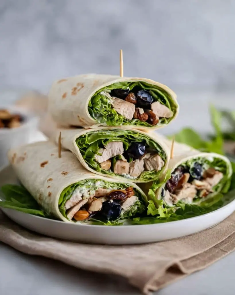 Balsamic Chicken Wrap with Blueberries and Goat Cheese (Gluten-Free) Recipe