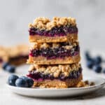 Blueberry Pie Bars with Oatmeal Crumble (Vegan & Gluten-Free) Recipe