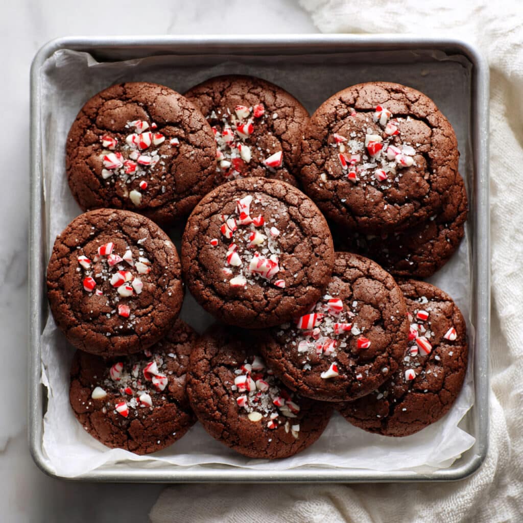 Fudgy Peppermint Brownie Cookies Recipe