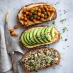Hummus Toast 3 Ways Recipe