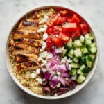 Greek Chicken Bowl with Quinoa, Feta, and Kalamata Olives Recipe