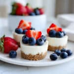 Mini Protein Cheesecakes with Grahm Cracker Crust and Greek Yogurt Recipe