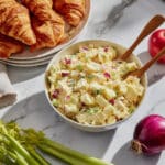 Vegetarian Chickpea "Chicken" Salad with Apple and Sliced Almonds Recipe