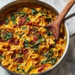 Brothy Cavatelli with Sundried Tomatoes & Parmesan Recipe