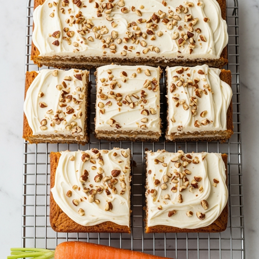 A large white bowl holds thick, creamy batter that is light brown with visible orange carrot shreds and small bits of nuts mixed evenly throughout. The batter has a smooth yet slightly chunky texture. A wooden spatula with a turquoise silicone head rests partially immersed in the batter on the right side of the bowl. The bowl sits on a white marbled surface. photo taken with an iphone --ar 4:5 --v 7