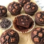 Vegan Double Chocolate Protein Muffins Recipe